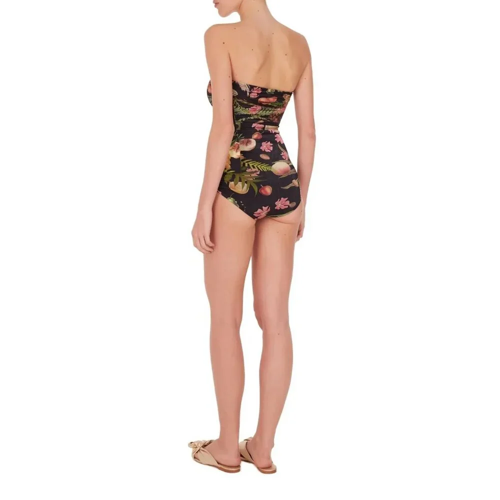 Adriana Degreas NWT Fruits Exotiques Strapless Swimsuit size Small